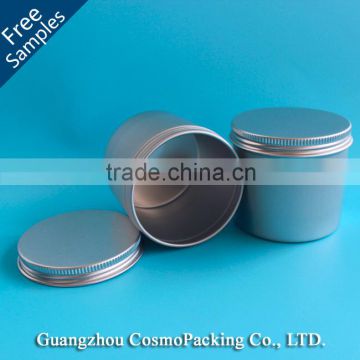 80g Cylinder aluminium can tin with screw lid