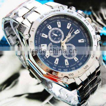 2013 hot sale stainless steel chronograph watch for man