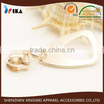 golden metal zipper puller slider for clothes