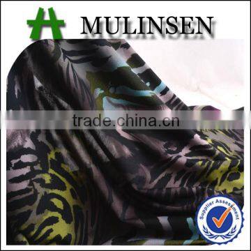 Shaoxing Textile Knitted Printed FDY Polyester Elastane Fabric photo-3