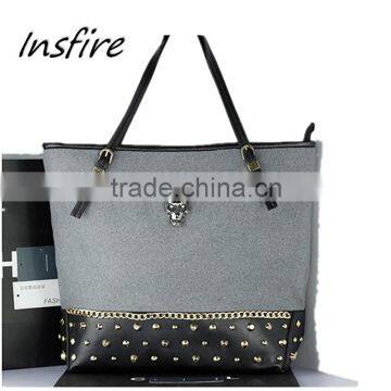 Shoulder tote bag new arrival wholesale Guangzhou lady worsted handbags