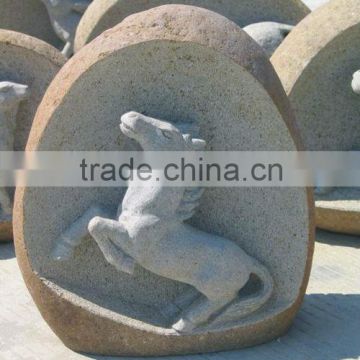 stone horse animal stone sculpture