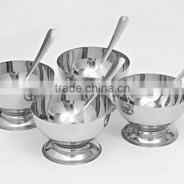 Designer Ice Cream Bowl with Stainless Steel