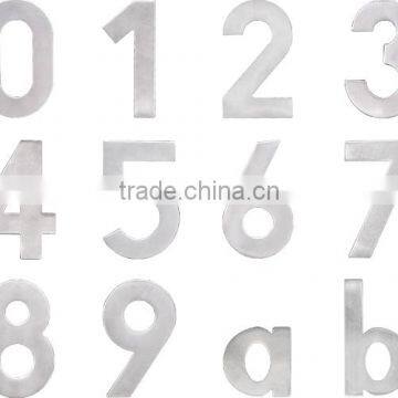 European style Stainless Steel Invisible Screw Door House Number