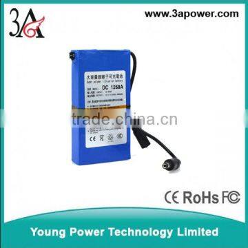 12V 3000mah 18650 Rechargeable Lithium Battery Monitoring Battery LED Battery