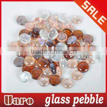 Polished Glass Pebbles/Transparent Polished Glass Pebbles/Dia15-20mm Polished Glass Pebbles