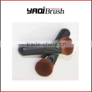 Custom High quality Synthetic hair Powder brush short handle