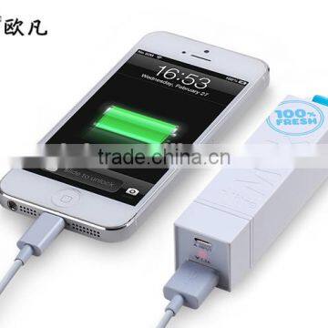 Milk 2014 latest mobile power bank 3000mah power bank