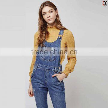 Latest Trend Jeans Girls Blue Fashion Denim Overall (JXA039) photo-2