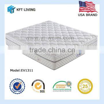 pocket spring thicken memory foam imported aloe vera fabric mattress from Foshan Guangdong China
