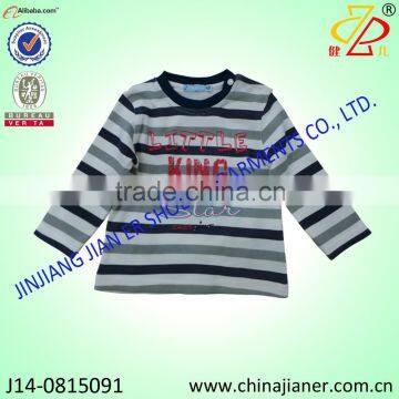 hot sale 100%cotton long sleeve stripe print kids clothing winter from china supplier