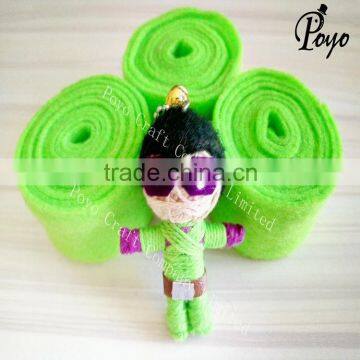 mini cheap handmade string voodoo dolls,cute little doll toy
