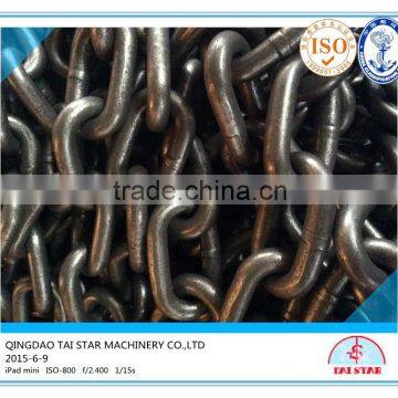 Marine Class U2 U3 Black Painted Studless Link Anchor Chain