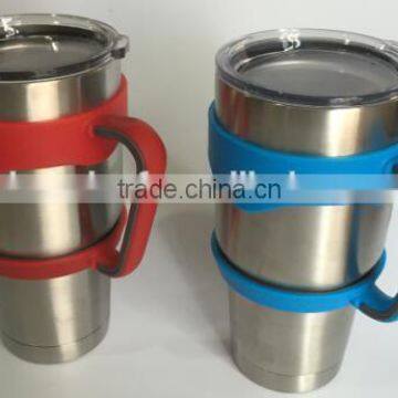 New Products tumblers handle of 30oz travel tumblers /plastic handle for 30oz double wall vaccum tumblers