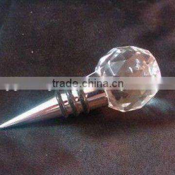 Customized Crystal Clear Diamond Bottle Stopper For Wedding Decoration