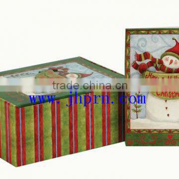 christmas cards and boxed set for gift packing