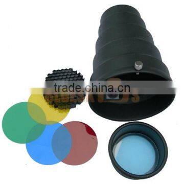 Photography Strobe Flash Light Aluminum Snoot