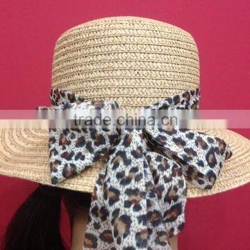 Woven Straw Hat With Camouflage Band photo-2