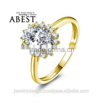 Oval Halo Solitaire Ring 10K Gold Yellow Ring Simulated Diamond Ring Jewelry New Wedding Engagement Ring For Women Gift