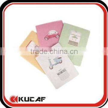 paper soft cover lined cream paper book with staples