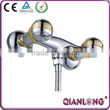 QL-0753G european style brass golden bath shower faucet