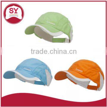 Fancy baby sports caps and hats with short soft bill