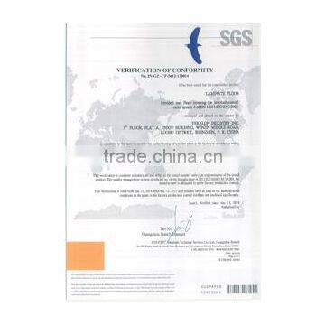 VERIFICATION OF CONFORMITY