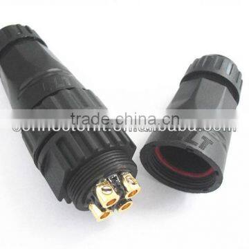 2p/3p/4p easy install power connector watertight male to female connector