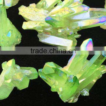 Wholesale beautiful cyan crystal cluster decorations for sale