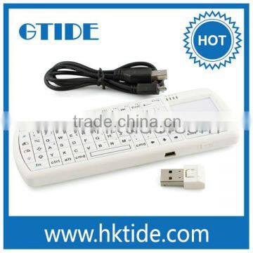 Mini wireless keyboard and mouse for ipad IPKW250FUSK 2.4G RF with touchpad and flashlight keyboard for hisense smart tv