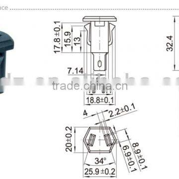 ac Power Socket With Fuse,Dc Adapter Connector,pure Copper With Gold Plated RCA Connector photo-2
