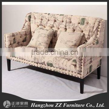 Classical Design Classic US Style Vintage french 2 seater wooden sofa