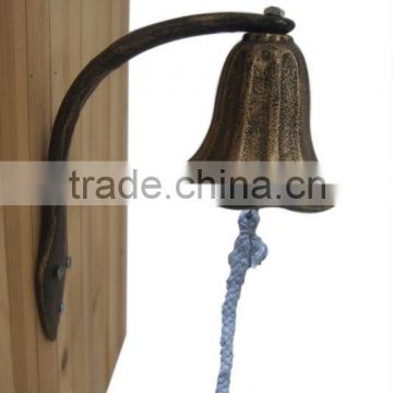 door bell DBW 004 cast iron bell with rope for various decoration( A700)