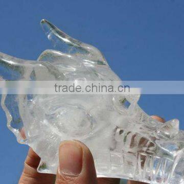 Quartz Rock Crystal Carved Dragon Crystal Skull Crystal Healing,rainbows