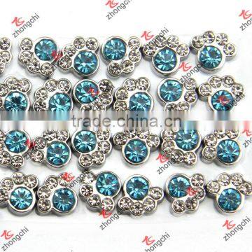 Crystal Baby Blue Paw Charms For Dog Lockets Wholesale