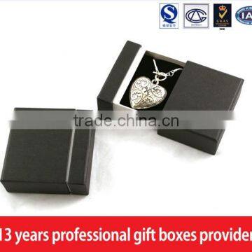 Black Paperboard Jewelry Packing Box Drawer Box Jewellery / a Set of Wedding Gift Box photo-2