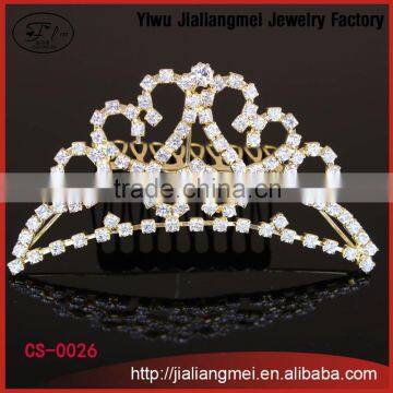 Fashion princess rhinestone crystal hair jewelry wedding bridal crown and tiaras