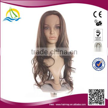 High quality High Temperature Fiber lace front invisible part wig