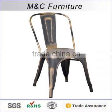 Antique Bronze Good Quality Material Metal Restaurant Chair