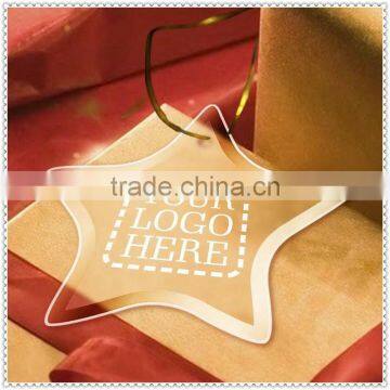 Star Shape Plain Glass Ornaments For Souvenir Gifts