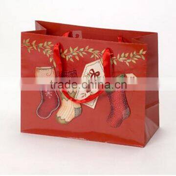 Luxury Christmas fashion design raw materials of paper bag