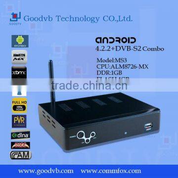 smart tv box IPTV dvb-s2 2013 google android 4.0 arabic with online tv