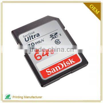 OEM Custom High Quality Memory SD Card Label Printing