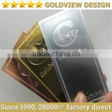 Real pure 24ct gold /rose gold /platinum plated mirror finish luxury metal cards