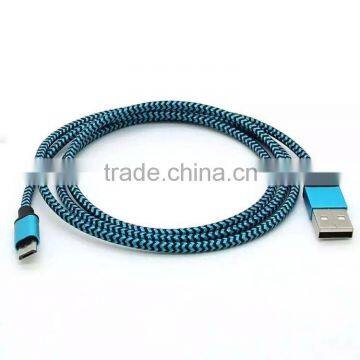 Factory Price 1M For Samsung Fabric Braided Micro USB Cable With Data and Charging Cable photo-3