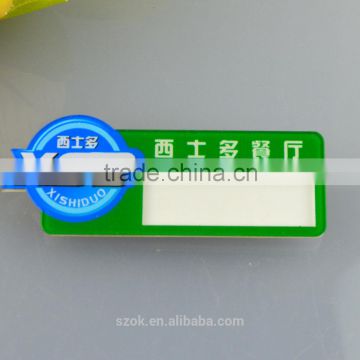 High quality preprinted acrylic name tag holder with logo fashionable