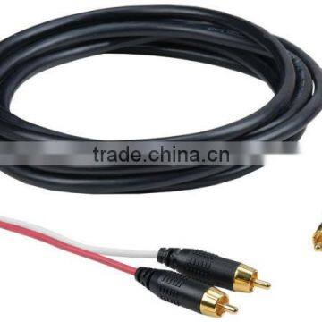 Duplex RCA Audio cable for permanent installations