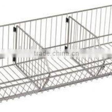 Chrome Stacking Wire Basket 355 x 915 x 230mm photo-2