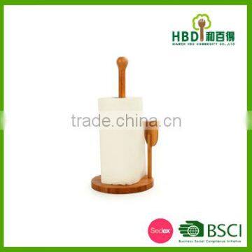 High Quality Bamboo Paper Towel Holder