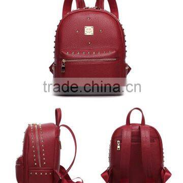 Women Leather Backpack With Rivets, Backpack Leather photo-3